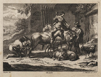 TvB G 4150
<br/>
De hoefsmid
<br/>
<em>Hertel, Johann Georg (? - na 1760)</em>